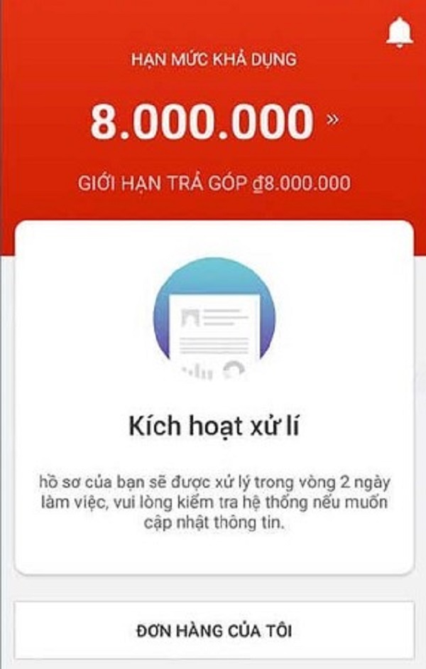 Kích hoạt khoản vay bằng cách nhận dạng và giọng nói