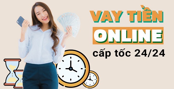 Vay tiền cấp tốc online cmnd  chuyển khoản ngay 2424