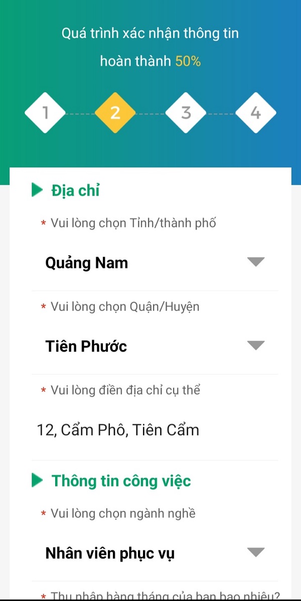 Điền chính xác thông tin về địa chỉ nhà