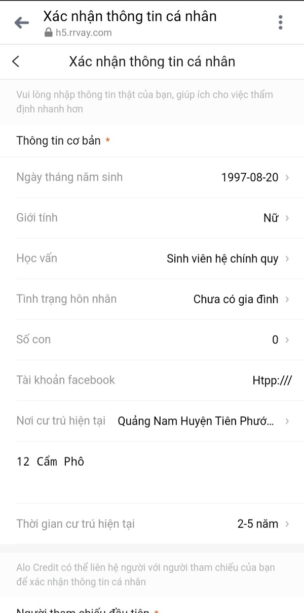 Hướng dẫn đăng ký vay tại Alo Credit.