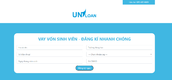 App vay tiền học sinh, sinh viên Uniloan 