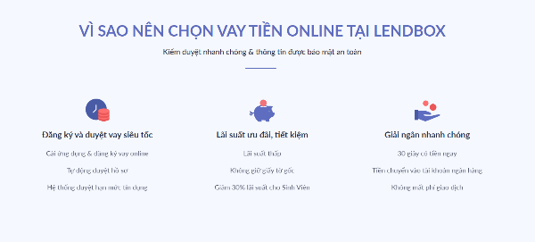 Vay online cho người 18 tuổi tại Lendbox 