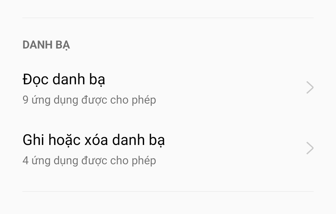 Chặn app vay tiền truy cập danh bạ