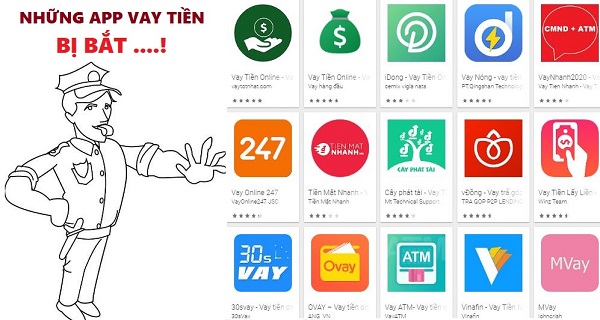 Tại sao các app vay tiền bị bắt?