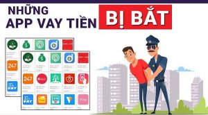 app vay tiền bị công an bắt