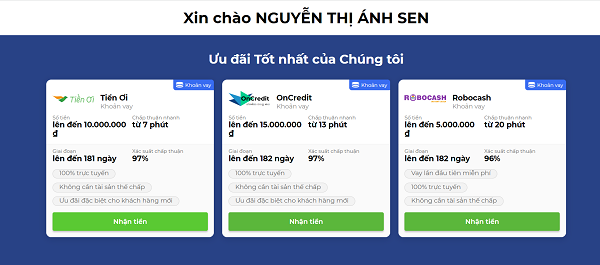 Hướng dẫn vay tiền Crezu.