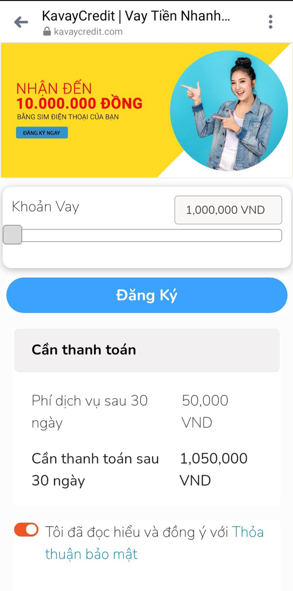 chọn hạn mức phù hợp