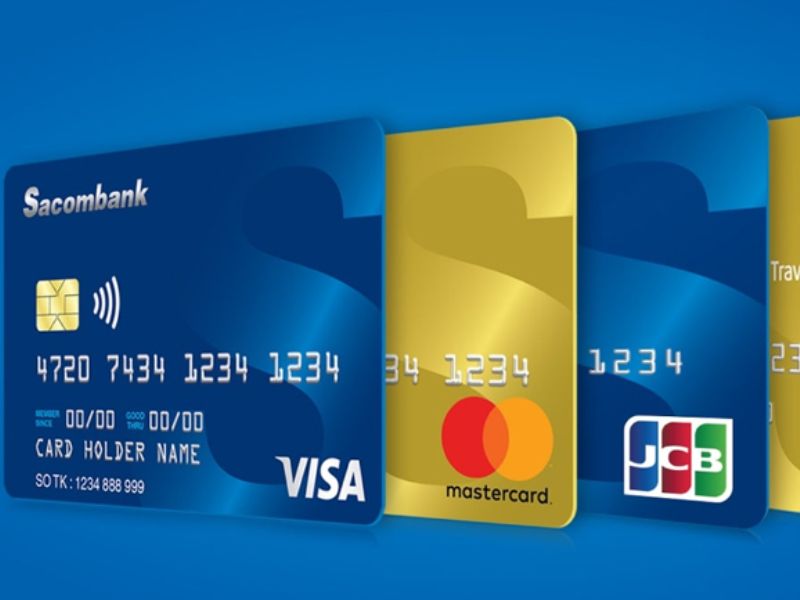 Thẻ do ngân hàng Sacombank cung cấp gồm 4 loại chính