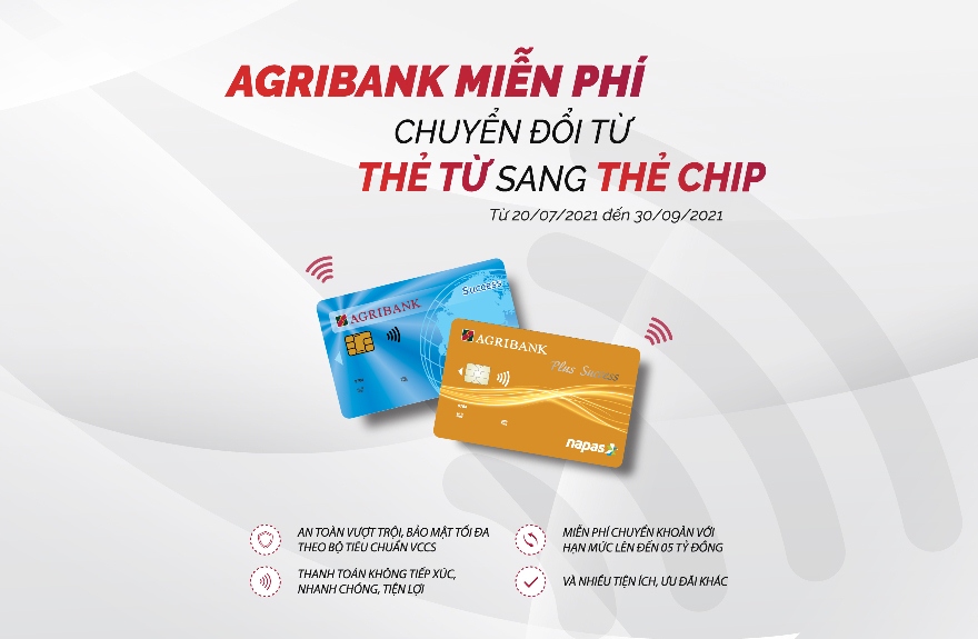 Hướng dẫn đổi thẻ từ sang thẻ chip Agribank.