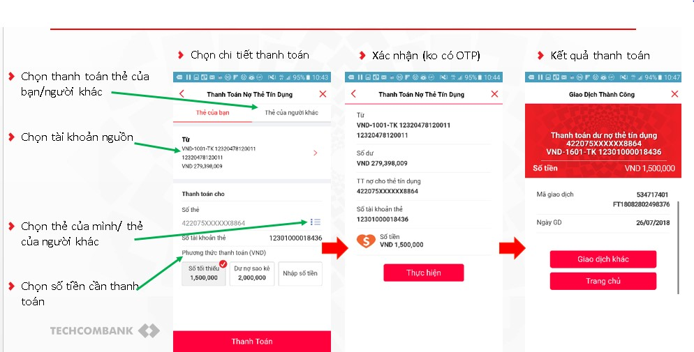 Quy trình rút tiền bằng ứng dụng F@st i-bank