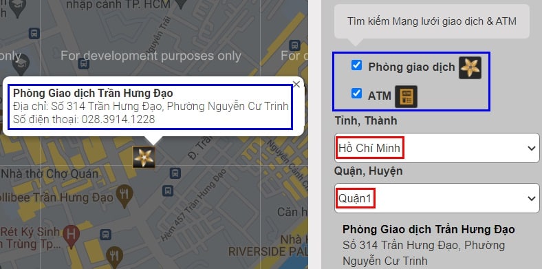 Hướng dẫn cách tra cứu trạm ATM, phòng giao dịch, chi nhánh Bắc Á Bank.