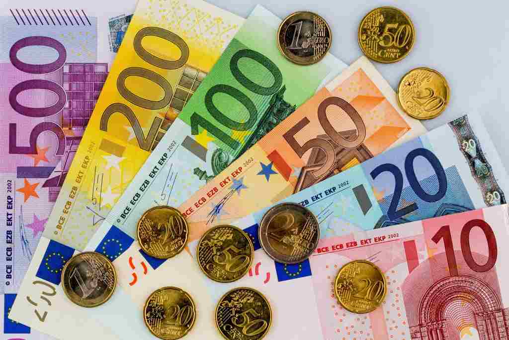 Các mệnh giá của đồng Euro.