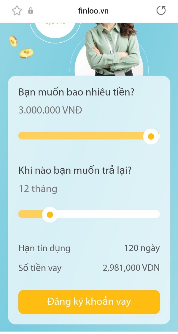 Chọn hạn mức và thời hạn vay vốn