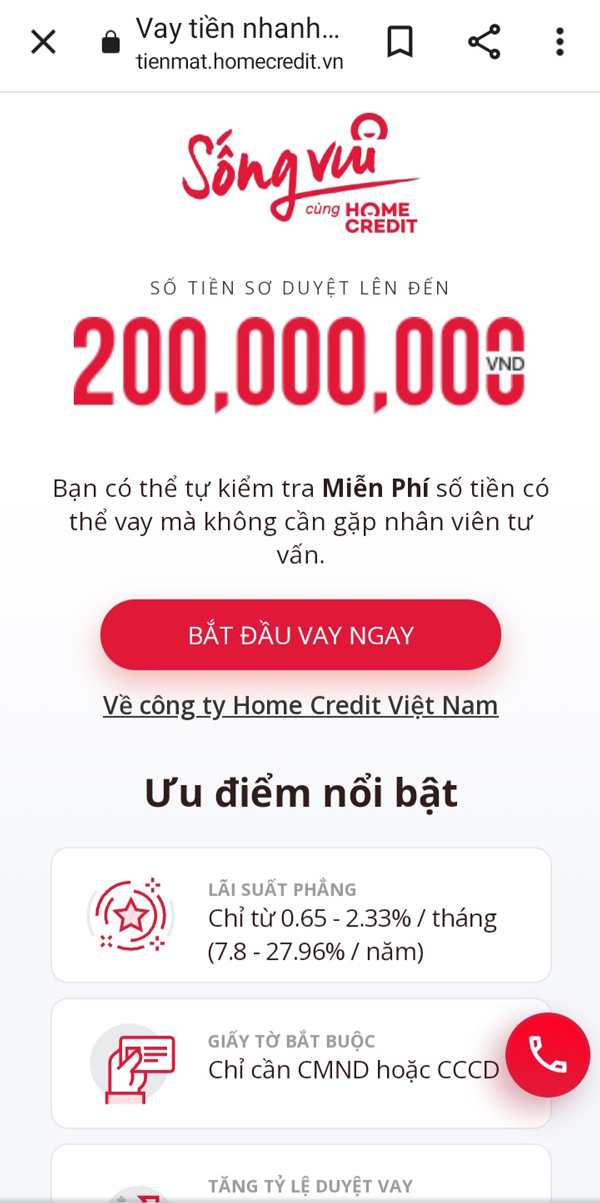 Khách hàng cần đến những điểm đăng ký tiêu dùng Home Credit gần nhất