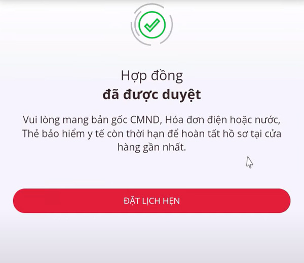 Sau khi khoản vay của bạn đã được xét duyệtSau khi khoản vay của bạn đã được xét duyệt