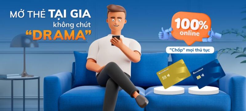 Thực hiện mở thẻ ngân hàng online nhanh chóng, đơn giản