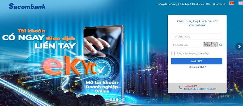 Kiểm tra số dư tài khoản thông qua Internet Banking