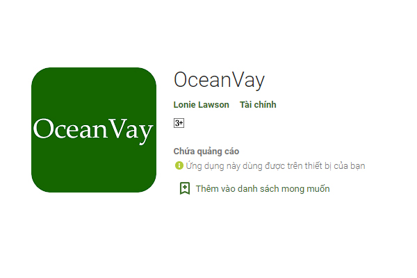 Ưu điểm vay tiền online app OceanVay.