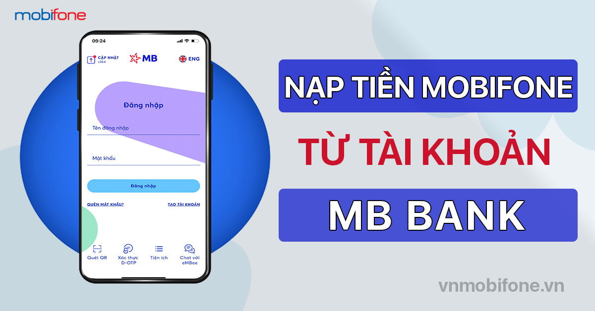 Cách nạp tiền vào MB Bank bằng chuyển khoản