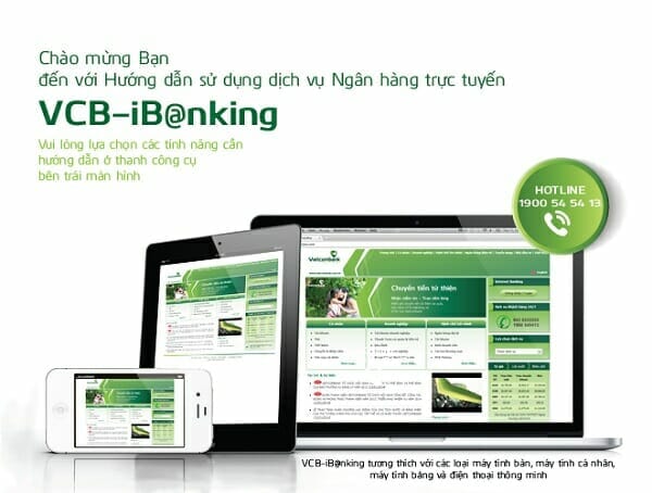 Sử dụng dịch vụ Internet Banking Vietcombank