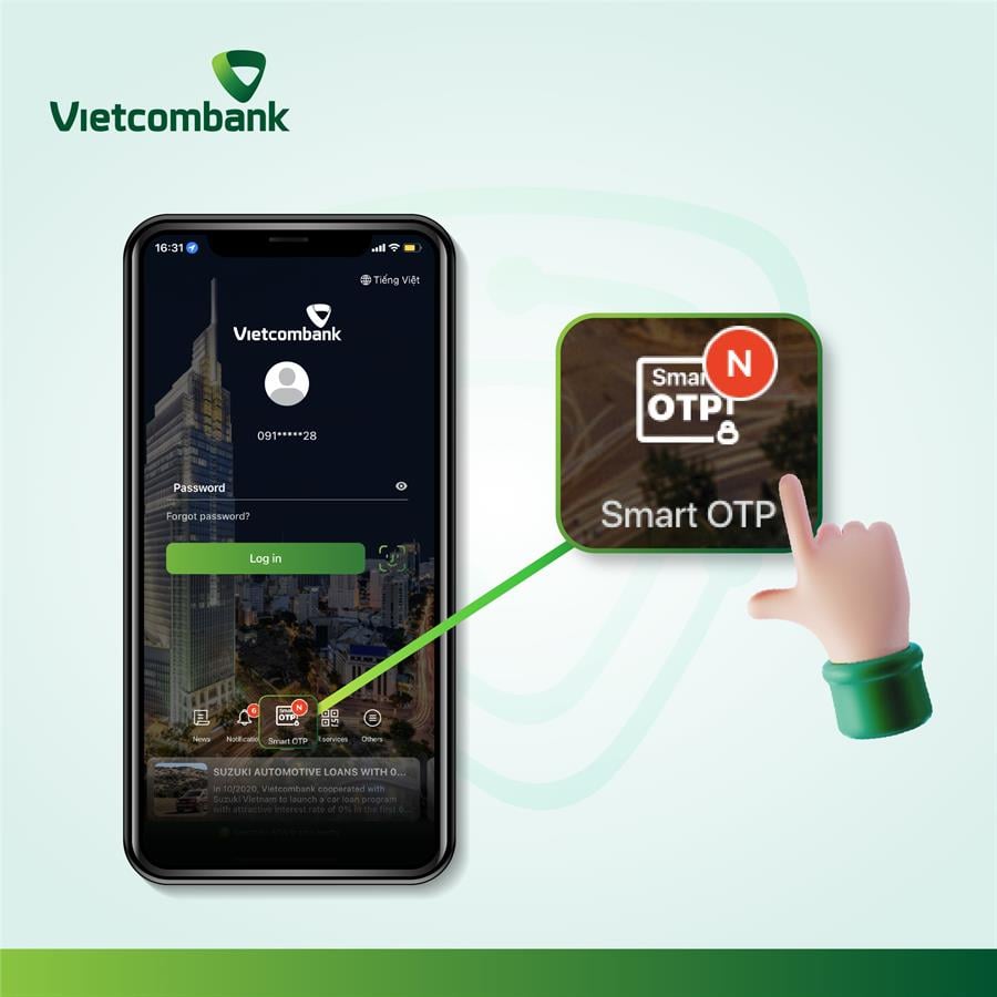 Vietcombank Smart OTP được biết đến là phương thức xác thực thông minh