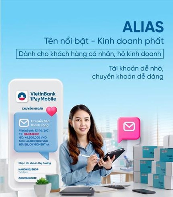 Tính năng của Alias Vietinbank.