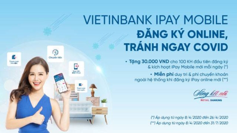 Các dịch vụ thanh toán trực tuyến Vietinbank.