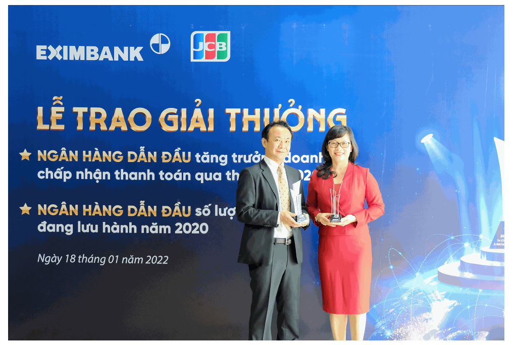 Những giải thưởng lớn của Eximbank.