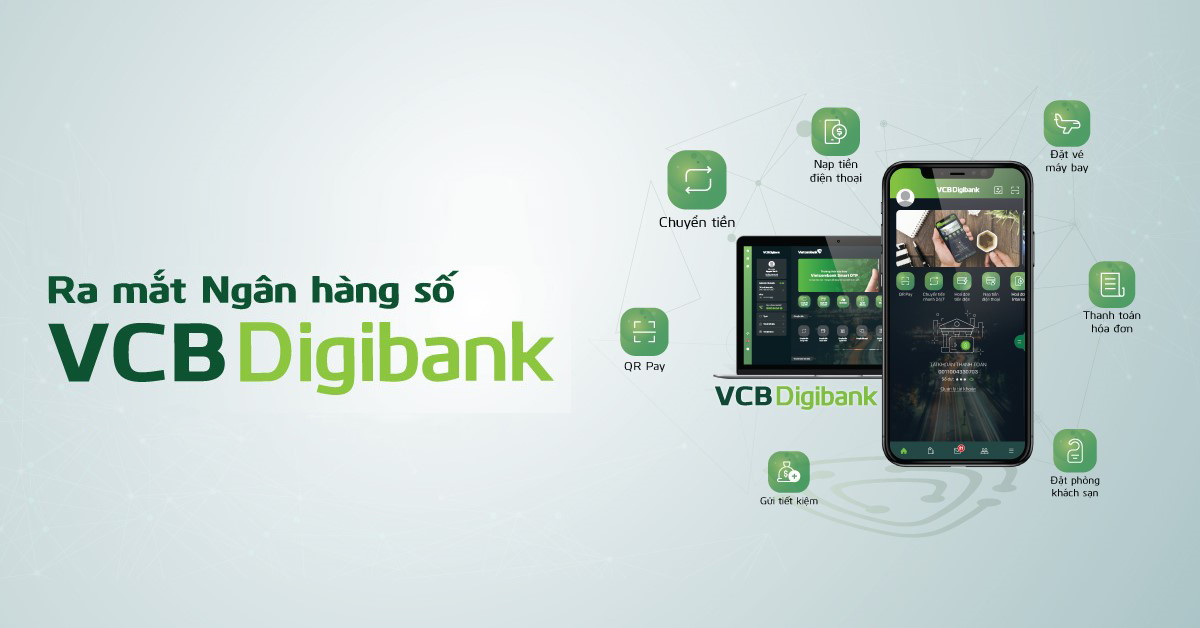 Tổng quan về dịch vụ ngân hàng số Vietcombank.