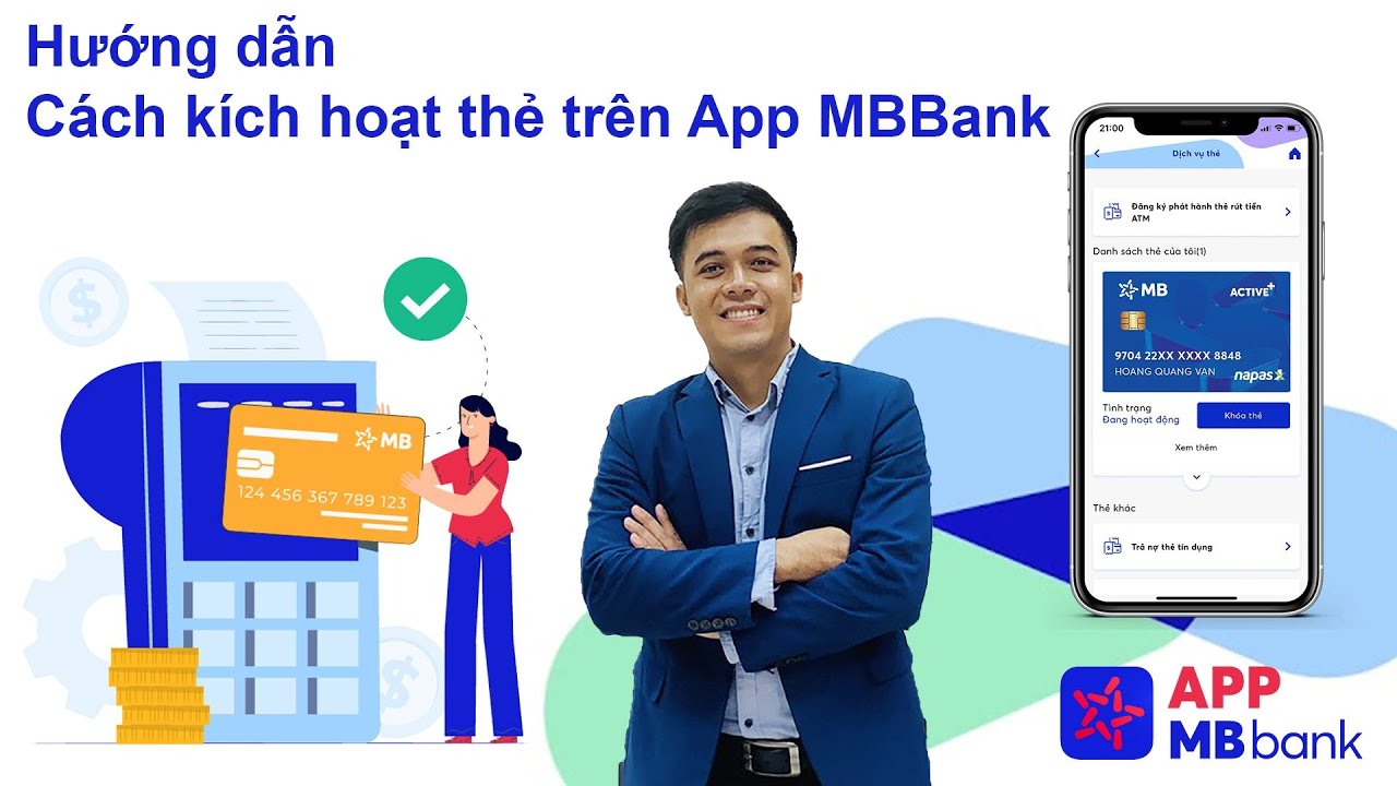 Kích hoạt qua App MB Bank.