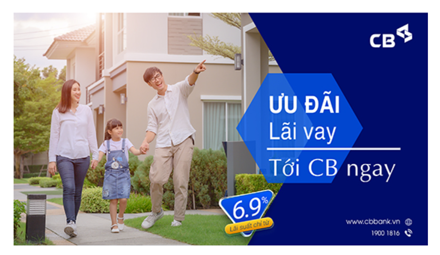 Lãi suất vay ngân hàng CB Bank mới nhất.