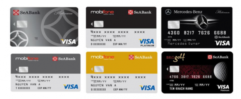 Thông tin cơ bản về các loại thẻ tín dụng Seabank