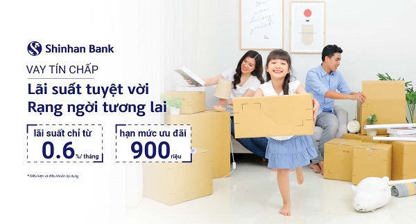 Quy trình đăng ký vay không cần tài sản đảm bảo tại Shinhan Bank