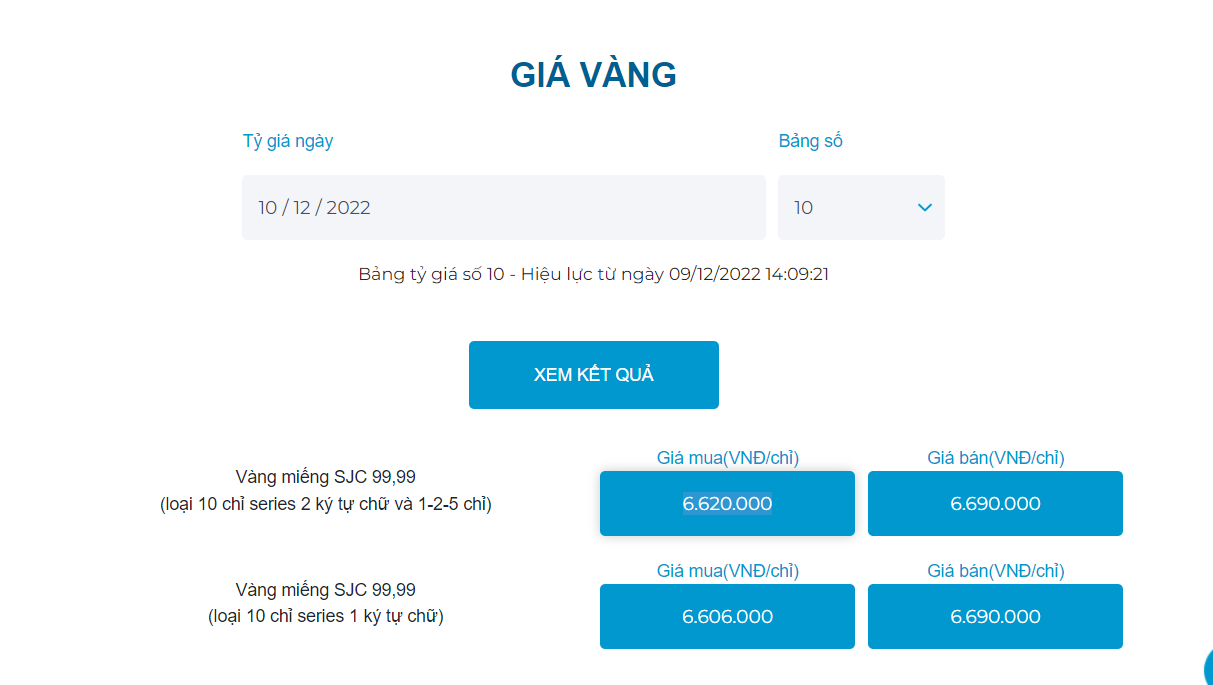 Giá vàng tại ngân hàng Eximbank mới cập nhật.