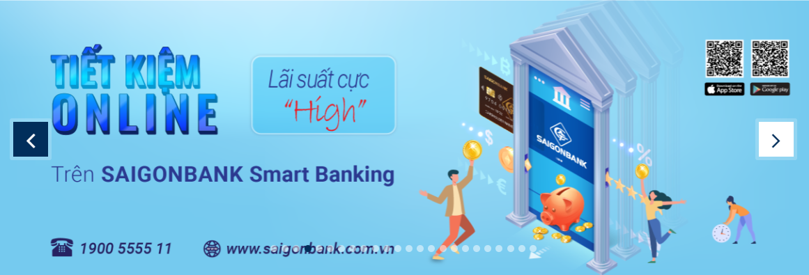 Các chương trình ưu đãi lãi suất hiện hành của Saigonbank.
