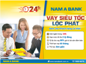 Lãi suất vay vốn ngân hàng Nam Á Bank.