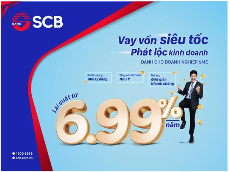 Lãi suất vay vốn ngân hàng SCB.