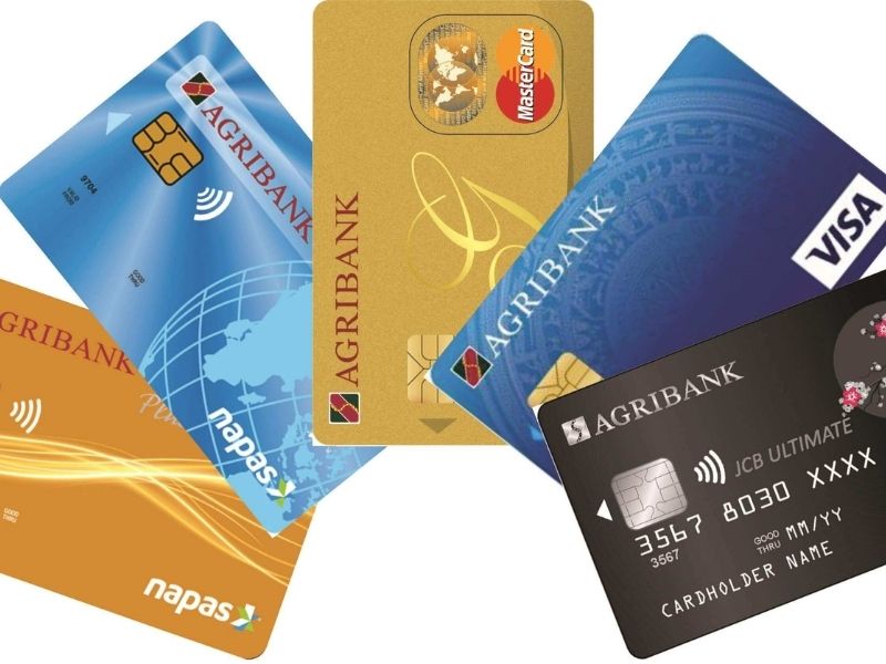 Ngân hàng Agribank phát hành 5 loại thẻ tín dụng khác nhau