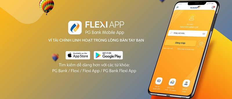 Ứng dụng PG Bank Mobile Banking Flexi