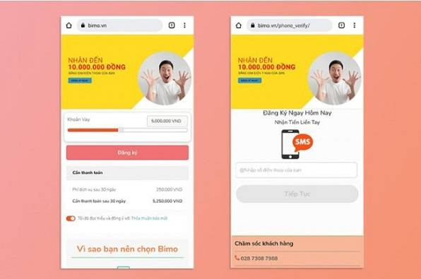 Truy cập vào trang web chính chủ của Bimo