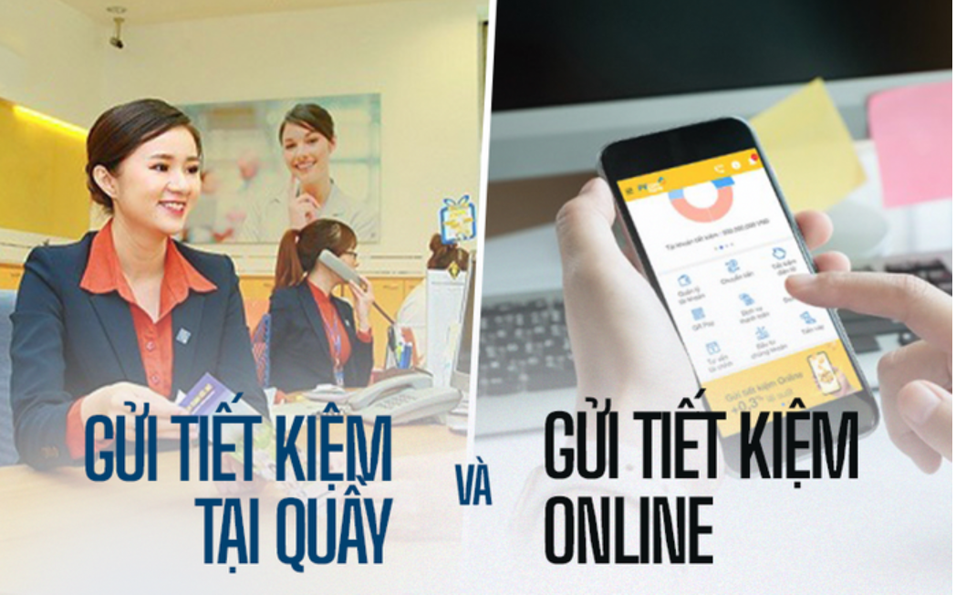 So sánh lãi suất gửi tiết kiệm Online với trực tiếp.