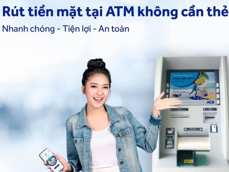 Khách hàng có thể rút tiền không cần thẻ ATM thông qua tài khoản ACB Online