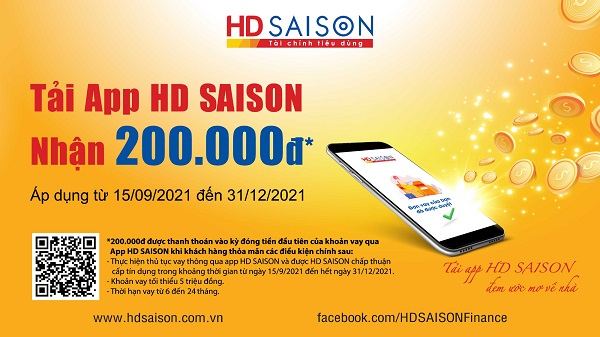 Lãi suất vay tiền tín chấp HD Saison