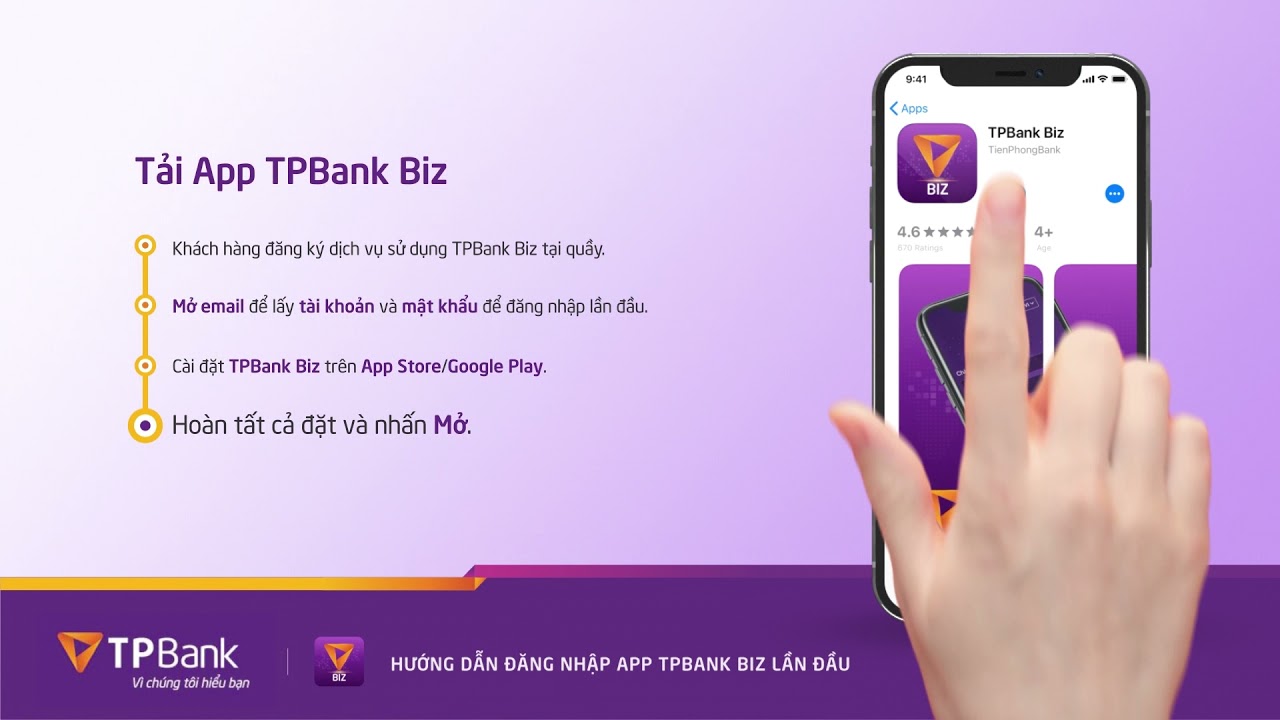 Hướng dẫn cách tải và cài đặt TPBank Biz