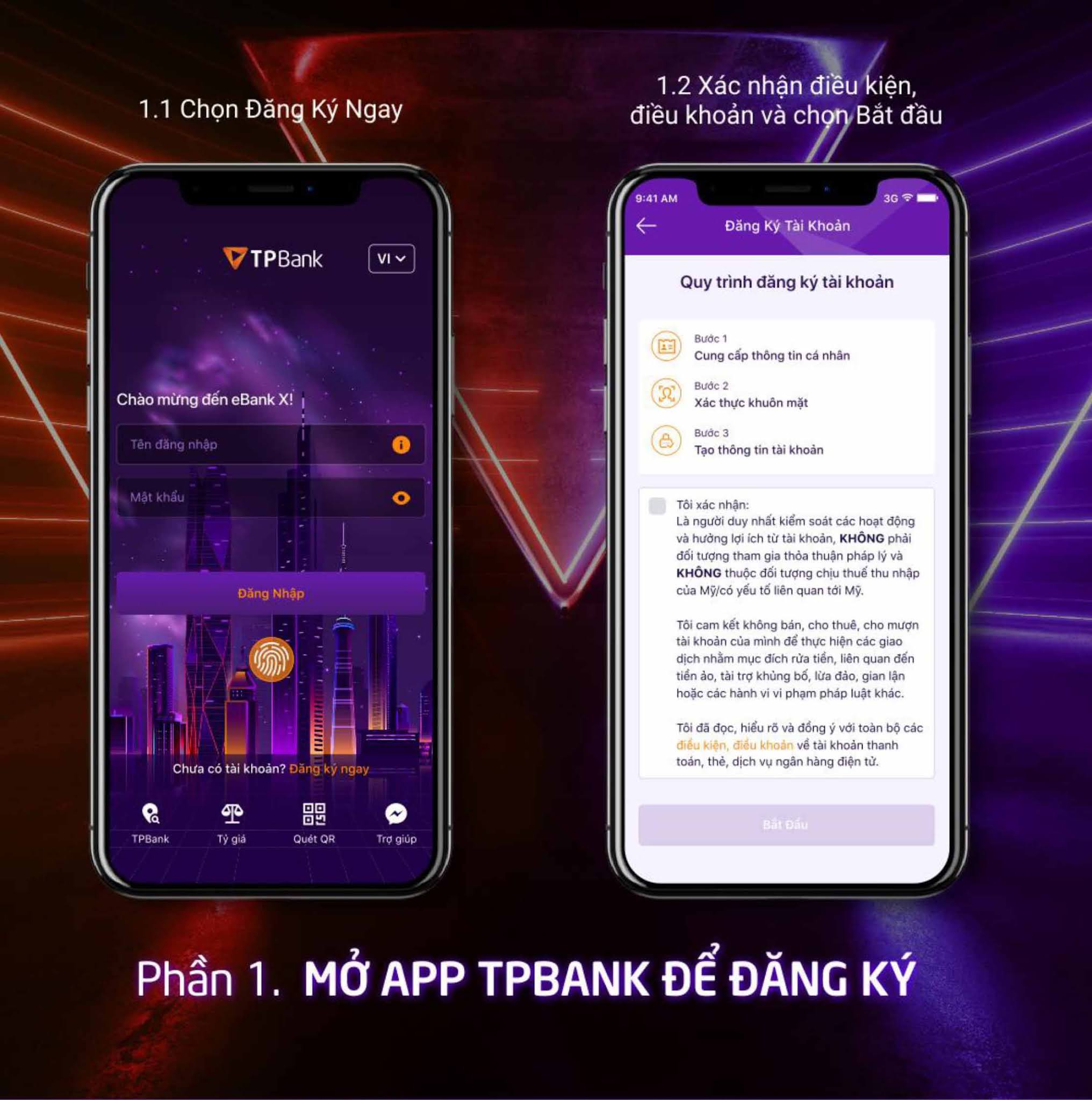 Đăng ký mở thẻ tại TPBank Mobile