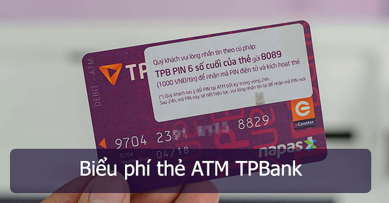 Biểu phí sử dụng của thẻ tín dụng ngân hàng Tiên Phong 