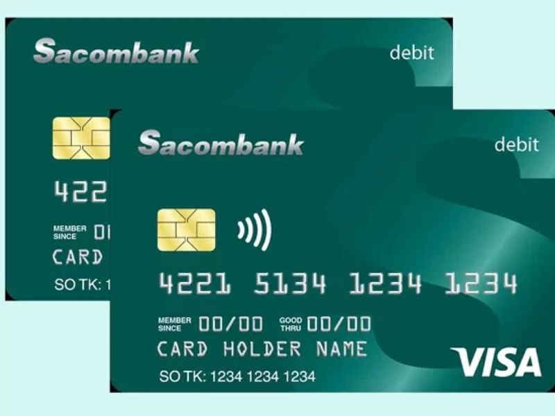 Thẻ Visa Sacombank được kết nối với các thương hiệu Visa và MasterCard