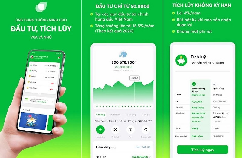 Mức lãi suất tích lũy không kỳ hạn tại Finhay là 5%/năm